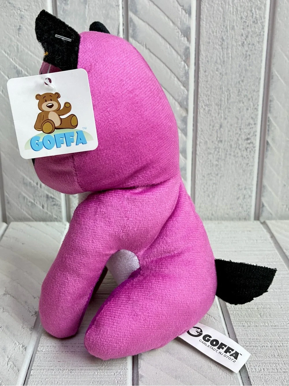 Goffa International Corp. Raccoon Plush Magenta Pink 8” Stuffed Animal Toy